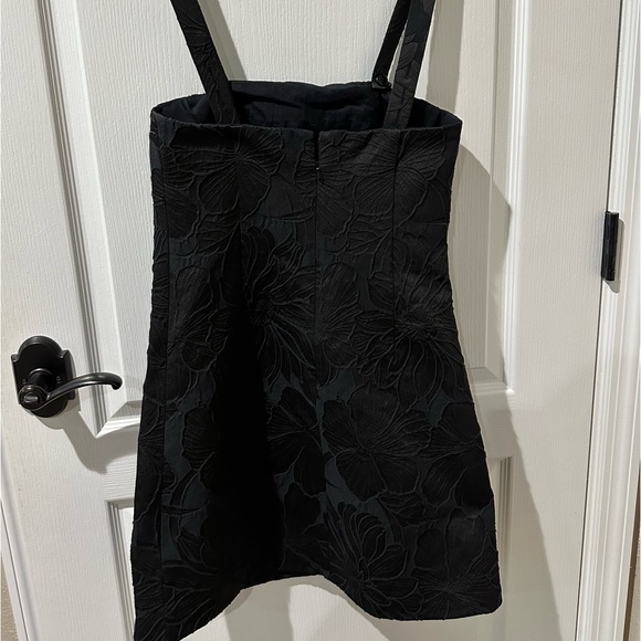 J. CREW Convertible Strap Embossed Floral Black Dress NWT - Picture 14 of 15